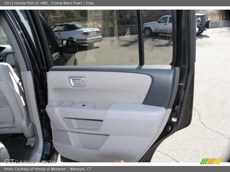 Crystal Black Pearl / Gray 2011 Honda Pilot LX 4WD