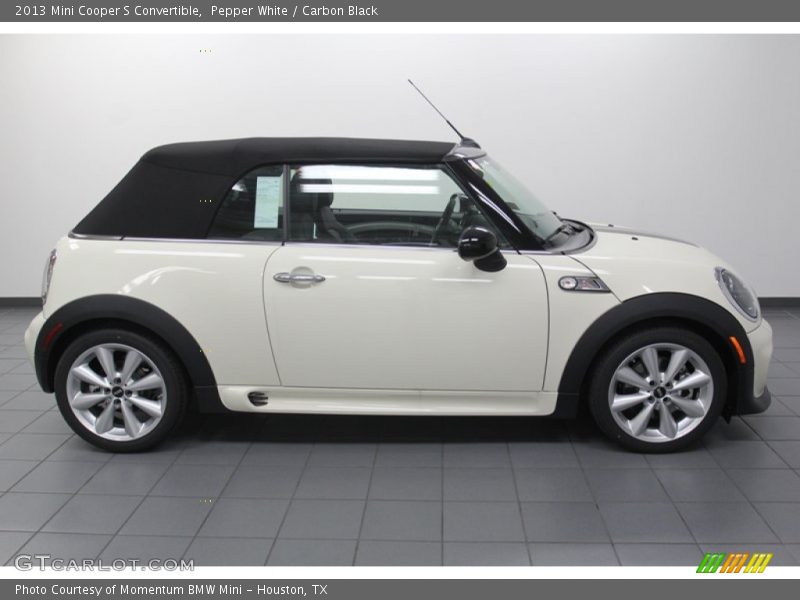 Pepper White / Carbon Black 2013 Mini Cooper S Convertible