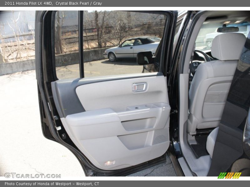 Crystal Black Pearl / Gray 2011 Honda Pilot LX 4WD