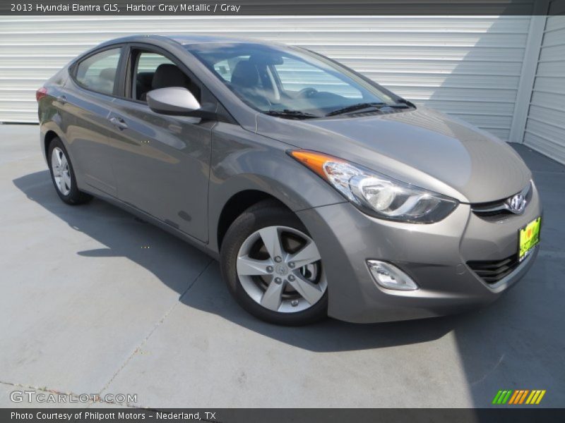 Harbor Gray Metallic / Gray 2013 Hyundai Elantra GLS