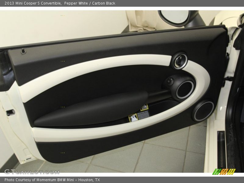 Pepper White / Carbon Black 2013 Mini Cooper S Convertible