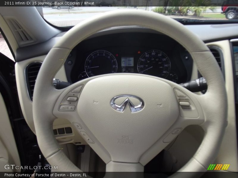 Black Obsidian / Wheat 2011 Infiniti EX 35 Journey
