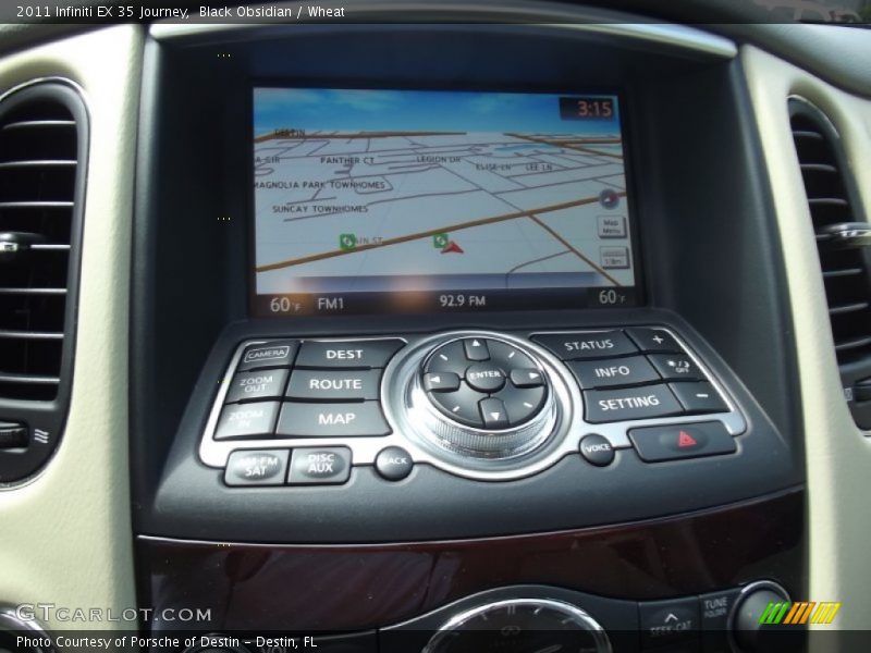 Black Obsidian / Wheat 2011 Infiniti EX 35 Journey