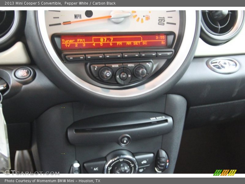 Pepper White / Carbon Black 2013 Mini Cooper S Convertible