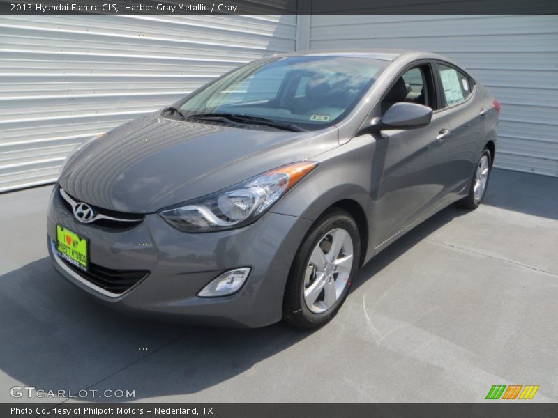 Harbor Gray Metallic / Gray 2013 Hyundai Elantra GLS