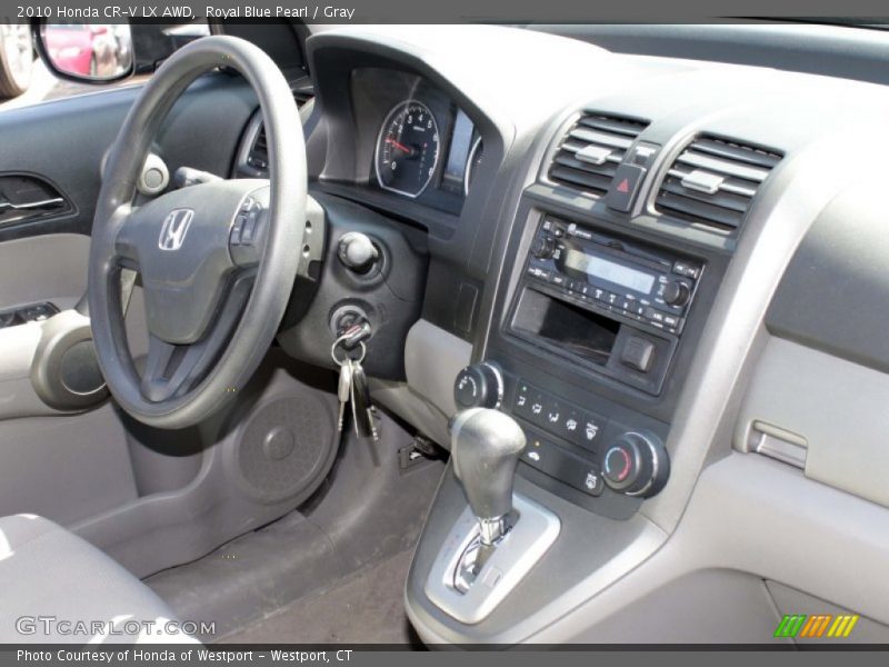Royal Blue Pearl / Gray 2010 Honda CR-V LX AWD