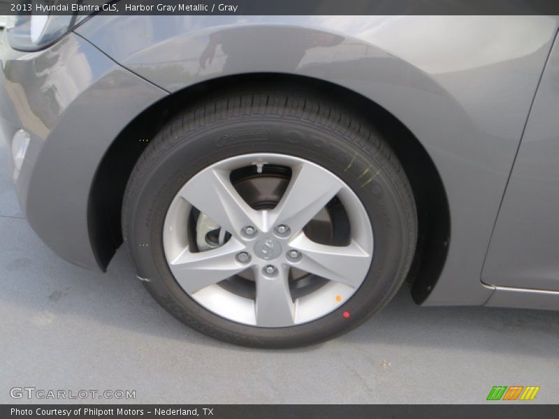Harbor Gray Metallic / Gray 2013 Hyundai Elantra GLS