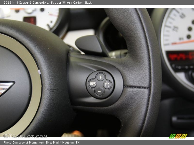 Pepper White / Carbon Black 2013 Mini Cooper S Convertible