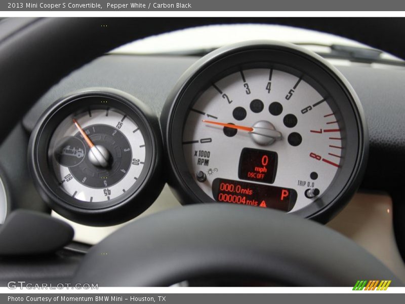 Pepper White / Carbon Black 2013 Mini Cooper S Convertible