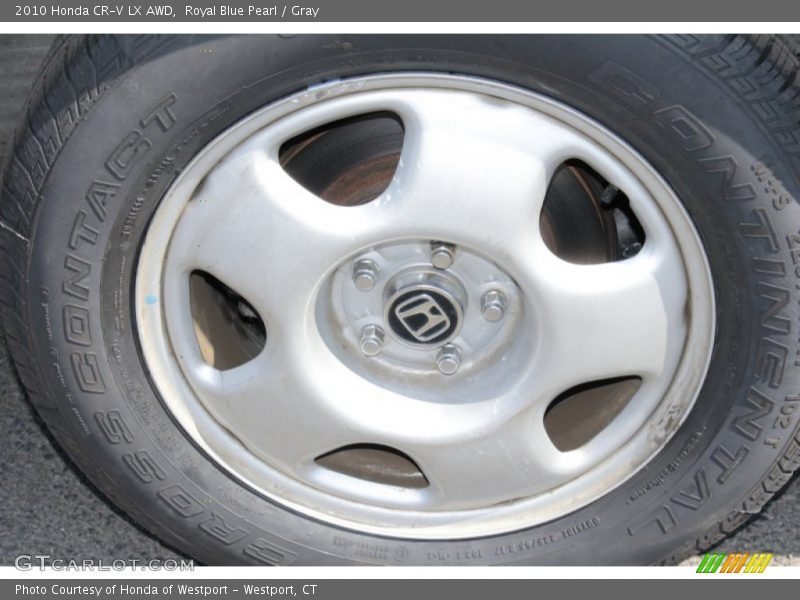 Royal Blue Pearl / Gray 2010 Honda CR-V LX AWD