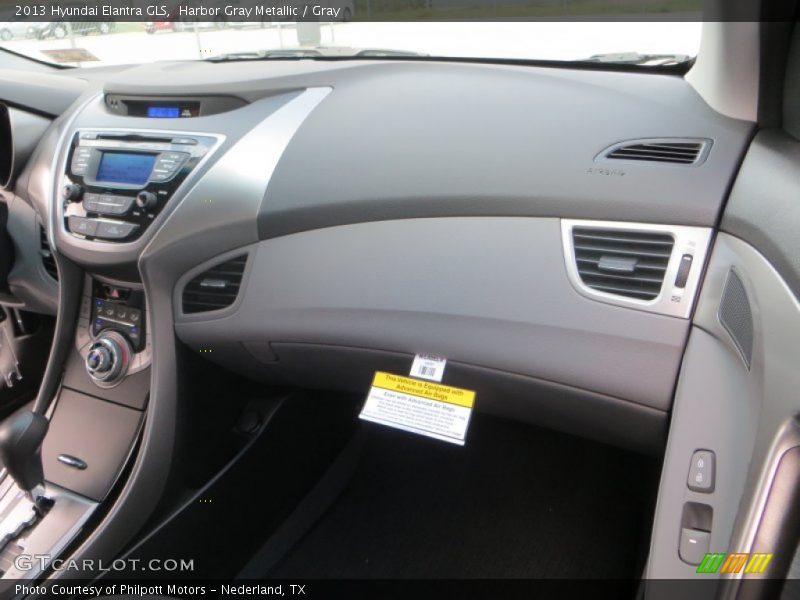 Harbor Gray Metallic / Gray 2013 Hyundai Elantra GLS