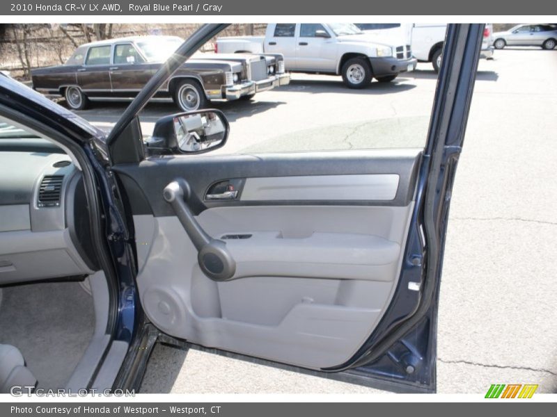 Royal Blue Pearl / Gray 2010 Honda CR-V LX AWD