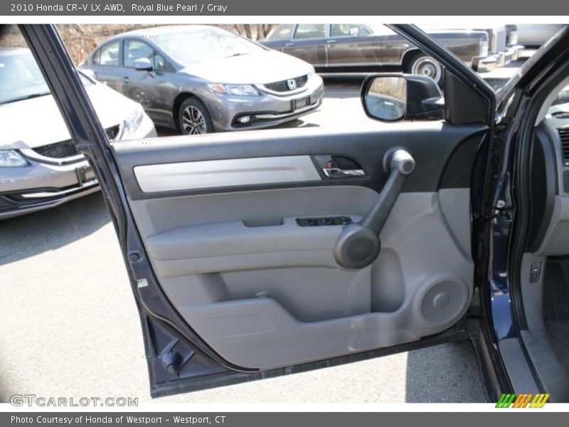 Royal Blue Pearl / Gray 2010 Honda CR-V LX AWD