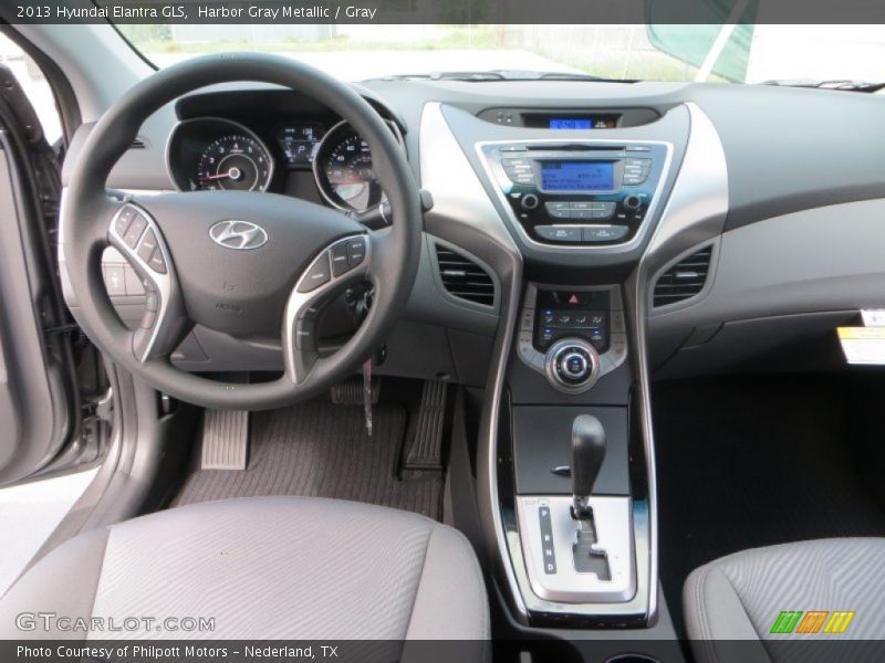 Harbor Gray Metallic / Gray 2013 Hyundai Elantra GLS