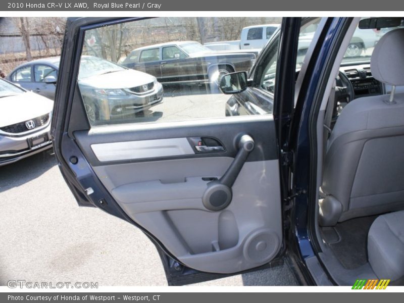 Royal Blue Pearl / Gray 2010 Honda CR-V LX AWD