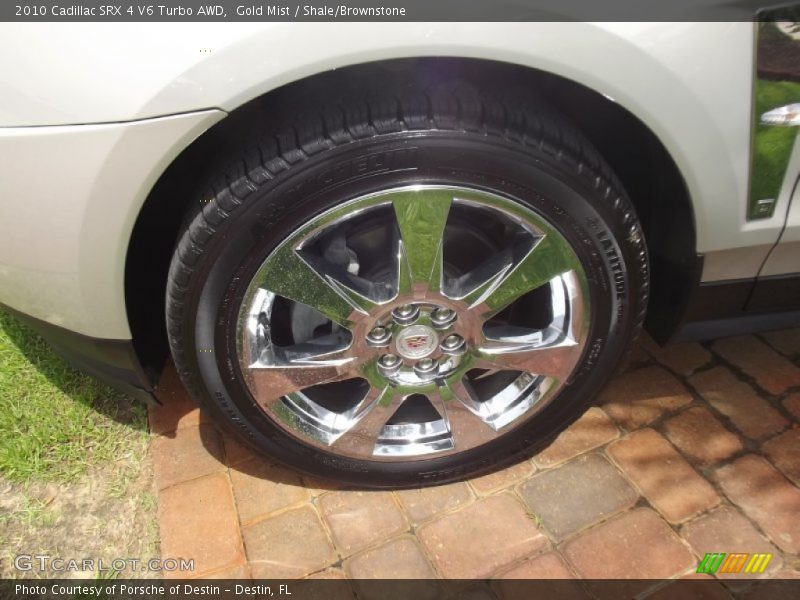 Gold Mist / Shale/Brownstone 2010 Cadillac SRX 4 V6 Turbo AWD