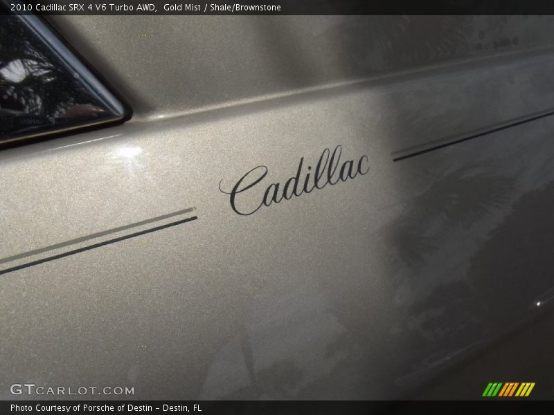 Gold Mist / Shale/Brownstone 2010 Cadillac SRX 4 V6 Turbo AWD