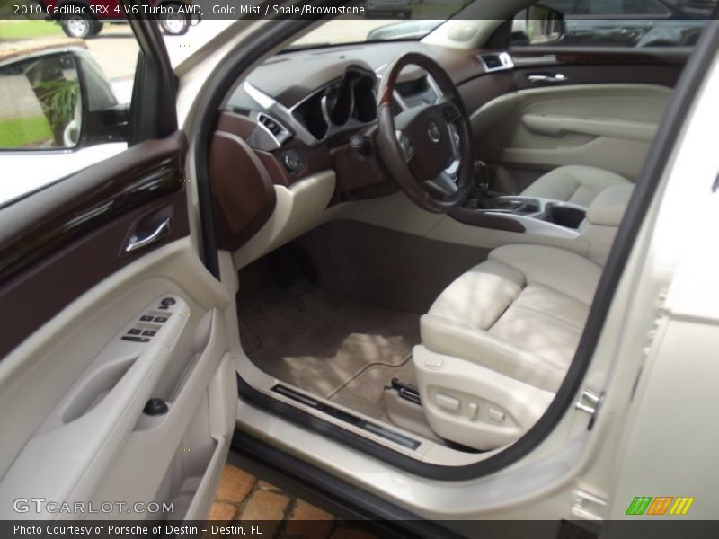 Gold Mist / Shale/Brownstone 2010 Cadillac SRX 4 V6 Turbo AWD