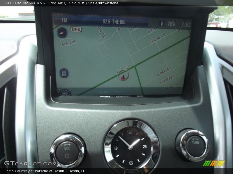Gold Mist / Shale/Brownstone 2010 Cadillac SRX 4 V6 Turbo AWD