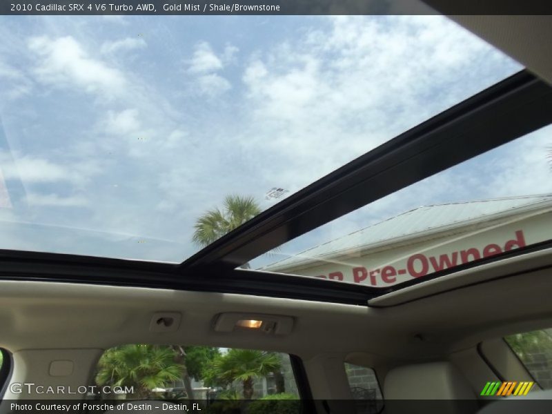 Gold Mist / Shale/Brownstone 2010 Cadillac SRX 4 V6 Turbo AWD