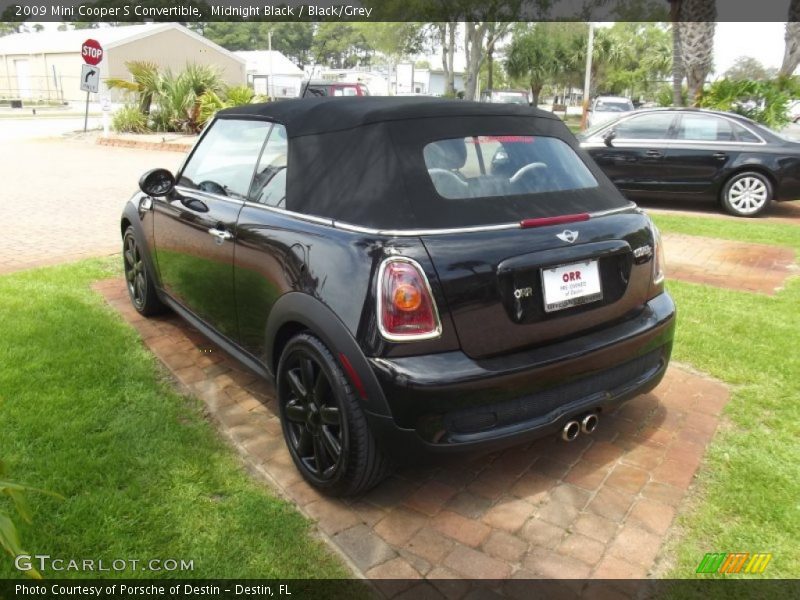 Midnight Black / Black/Grey 2009 Mini Cooper S Convertible