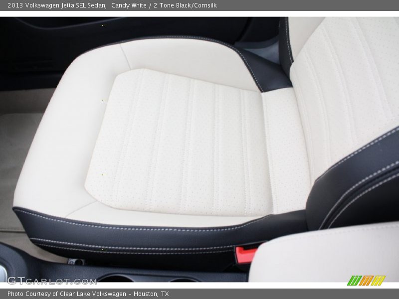 Candy White / 2 Tone Black/Cornsilk 2013 Volkswagen Jetta SEL Sedan