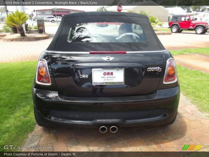 Midnight Black / Black/Grey 2009 Mini Cooper S Convertible