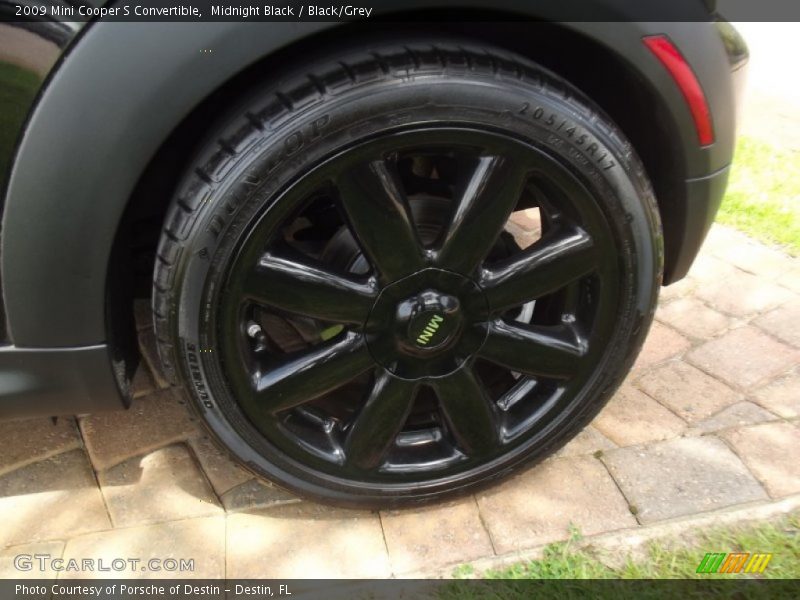 Midnight Black / Black/Grey 2009 Mini Cooper S Convertible