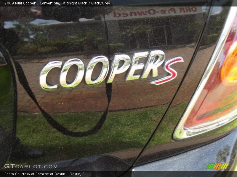 Midnight Black / Black/Grey 2009 Mini Cooper S Convertible