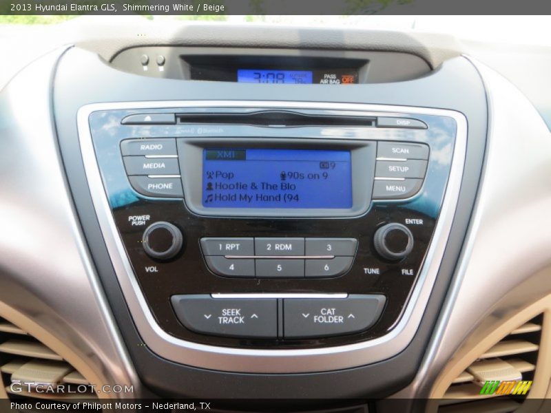 Shimmering White / Beige 2013 Hyundai Elantra GLS
