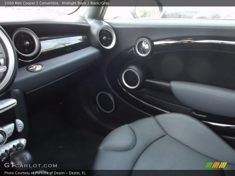 Midnight Black / Black/Grey 2009 Mini Cooper S Convertible