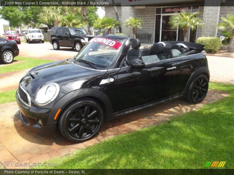 Midnight Black / Black/Grey 2009 Mini Cooper S Convertible