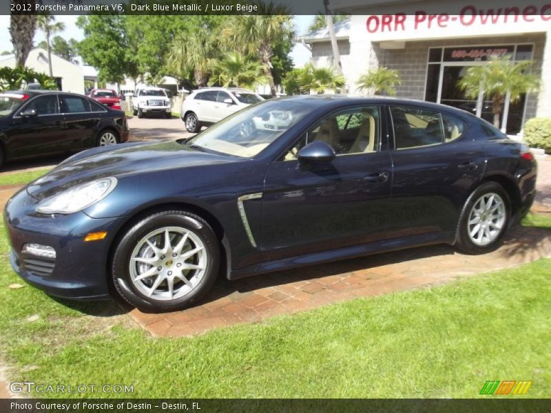 Dark Blue Metallic / Luxor Beige 2012 Porsche Panamera V6