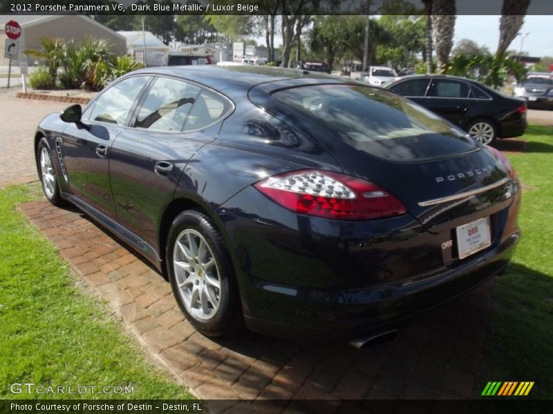 Dark Blue Metallic / Luxor Beige 2012 Porsche Panamera V6