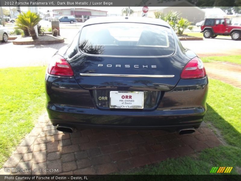 Dark Blue Metallic / Luxor Beige 2012 Porsche Panamera V6