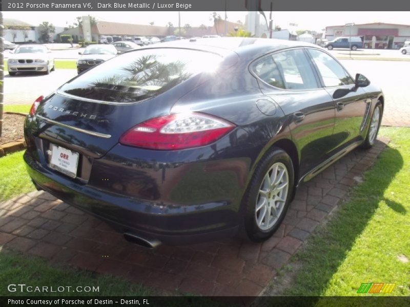 Dark Blue Metallic / Luxor Beige 2012 Porsche Panamera V6