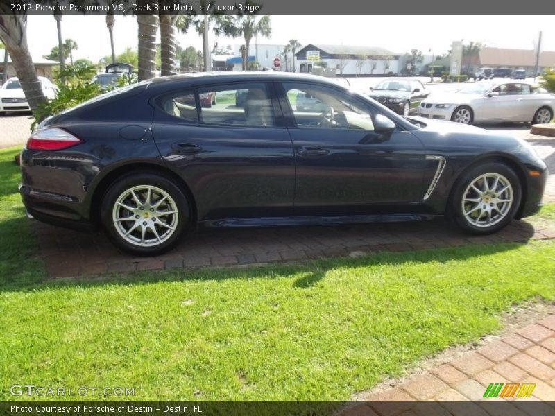Dark Blue Metallic / Luxor Beige 2012 Porsche Panamera V6