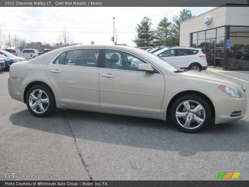 Gold Mist Metallic / Ebony 2012 Chevrolet Malibu LT