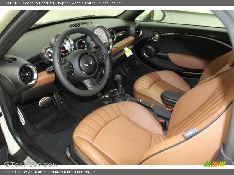 Pepper White / Toffee Lounge Leather 2013 Mini Cooper S Roadster