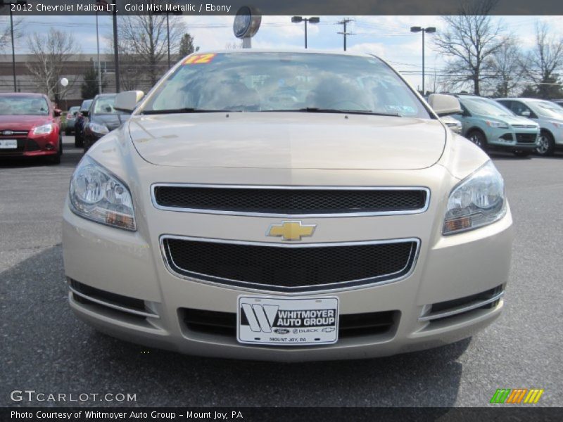Gold Mist Metallic / Ebony 2012 Chevrolet Malibu LT