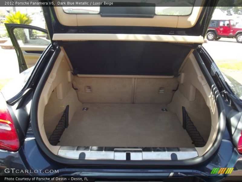 Dark Blue Metallic / Luxor Beige 2012 Porsche Panamera V6