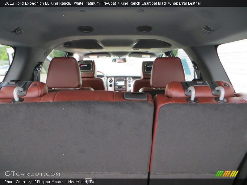 White Platinum Tri-Coat / King Ranch Charcoal Black/Chaparral Leather 2013 Ford Expedition EL King Ranch