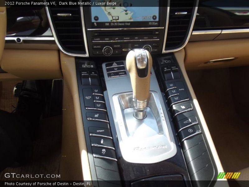 Dark Blue Metallic / Luxor Beige 2012 Porsche Panamera V6