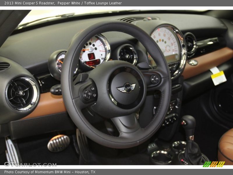 Pepper White / Toffee Lounge Leather 2013 Mini Cooper S Roadster