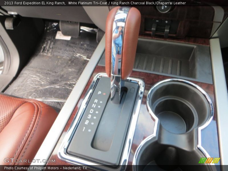 White Platinum Tri-Coat / King Ranch Charcoal Black/Chaparral Leather 2013 Ford Expedition EL King Ranch