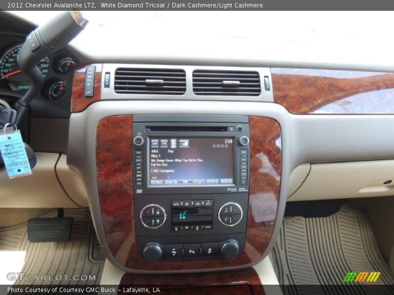White Diamond Tricoat / Dark Cashmere/Light Cashmere 2012 Chevrolet Avalanche LTZ