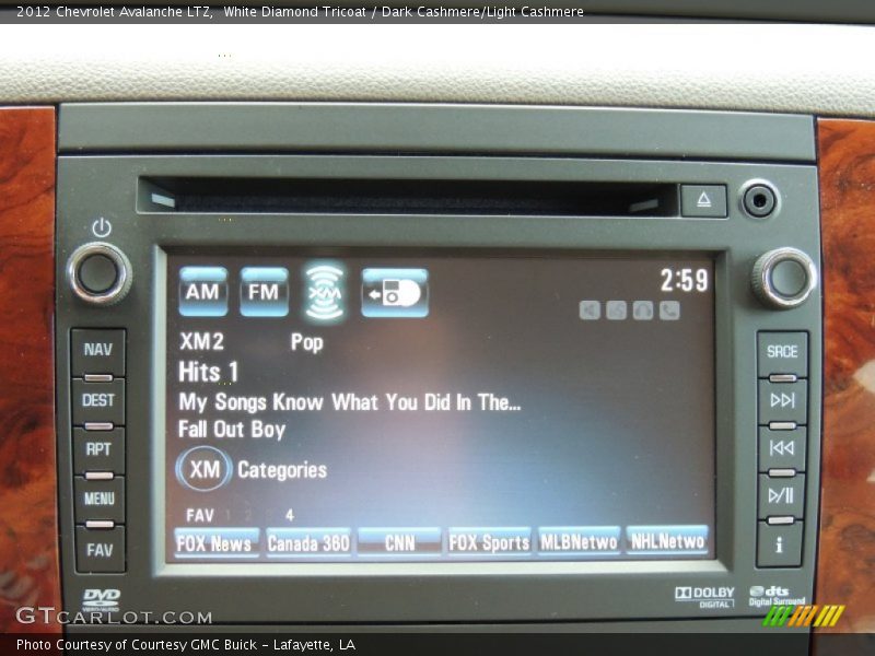 Audio System of 2012 Avalanche LTZ
