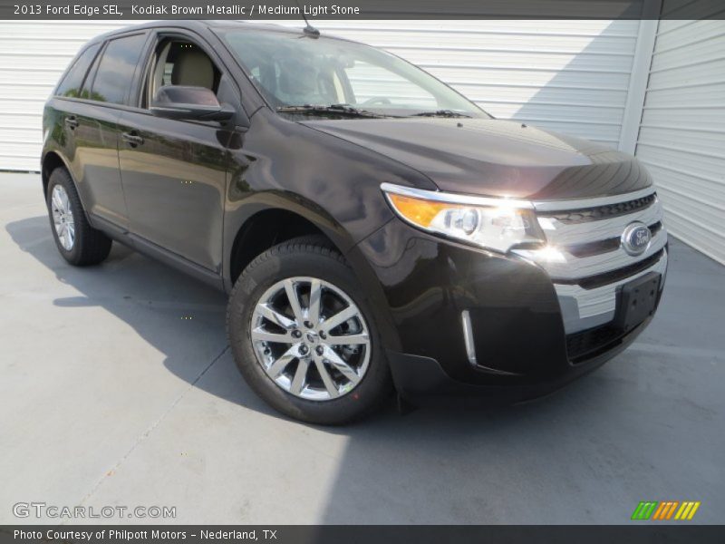 Kodiak Brown Metallic / Medium Light Stone 2013 Ford Edge SEL