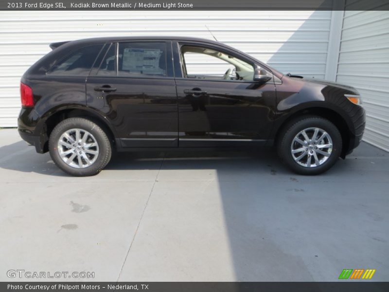 Kodiak Brown Metallic / Medium Light Stone 2013 Ford Edge SEL