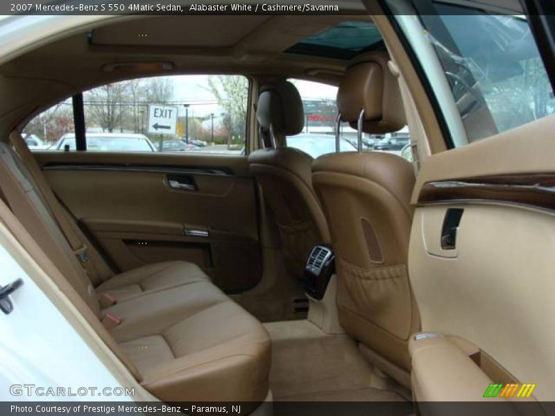 Alabaster White / Cashmere/Savanna 2007 Mercedes-Benz S 550 4Matic Sedan